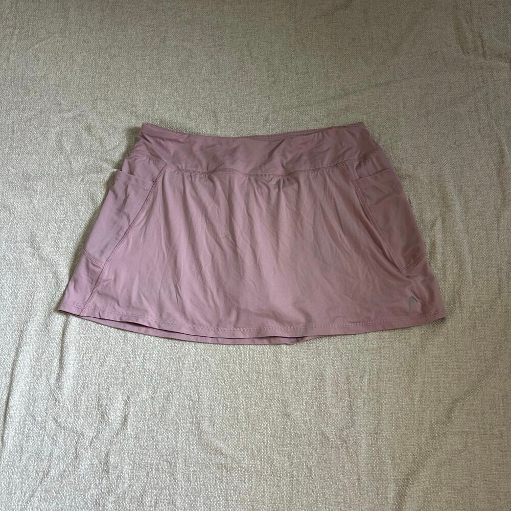 pastel pink mini active skort